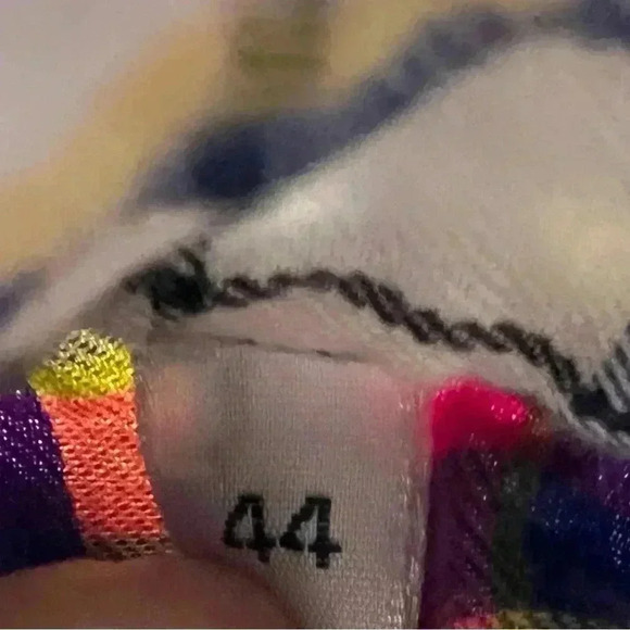 Mazzarelli Women Plaid Flannel Button Up Shirt 44 Italy US 6 Small.  208 - Picture 3 of 3